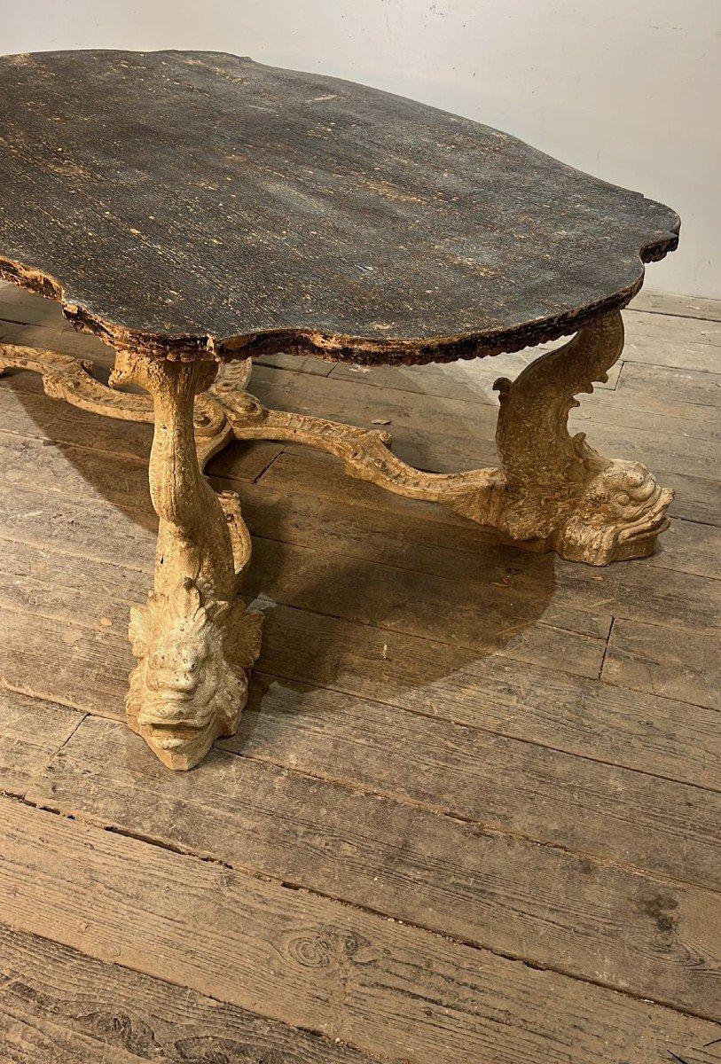 Grande table italo-vénitienne du XIXe siècle Bon état - En vente à Madrid, ES
