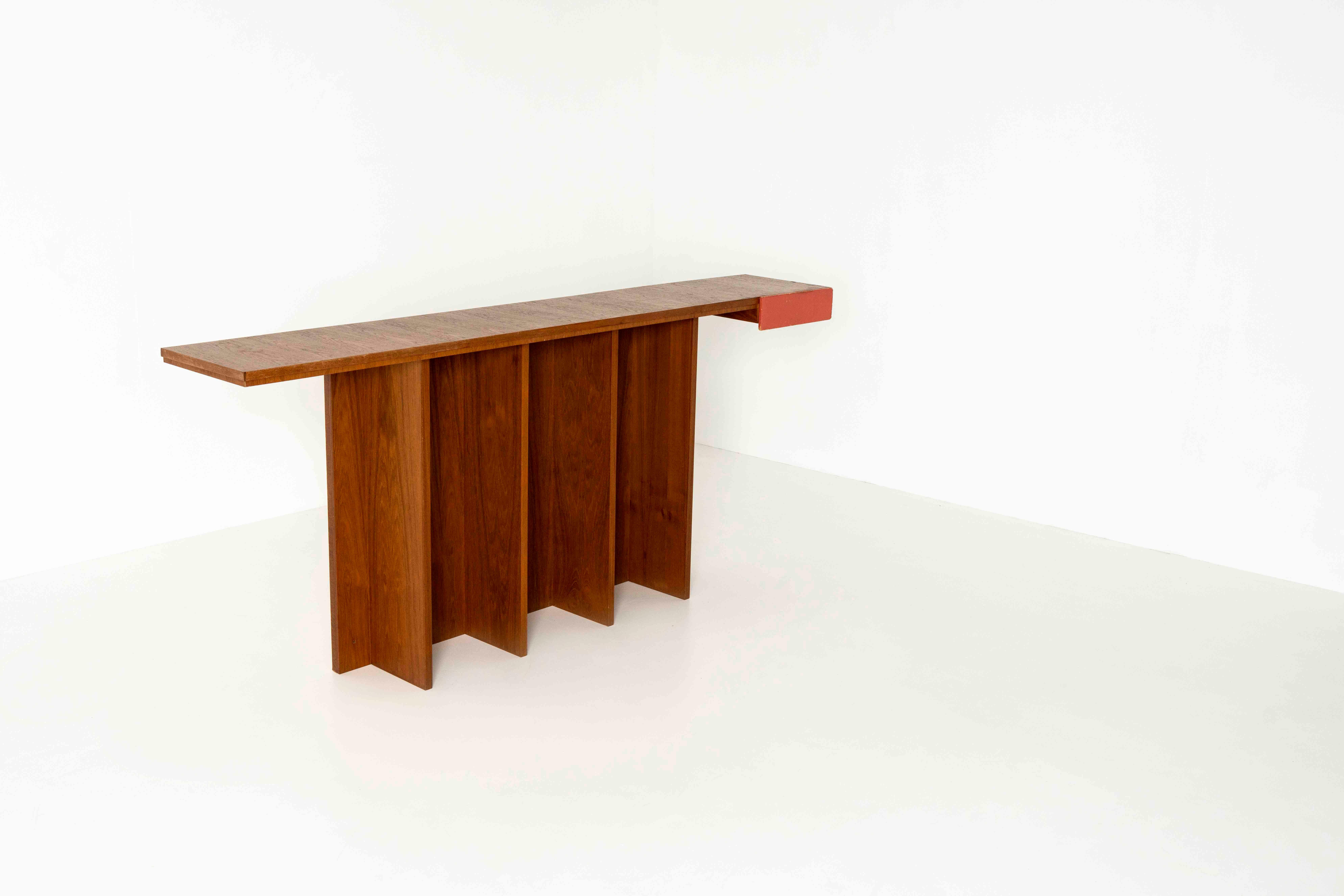Mid-Century Modern Large Italian Vintage Console attributed to Poltronova, 1960s