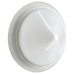 Large Italian Vintage Glass Ceiling or Wall Light Flushmount