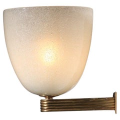 Large Italian wall lamp in Murano glass from the 1930s