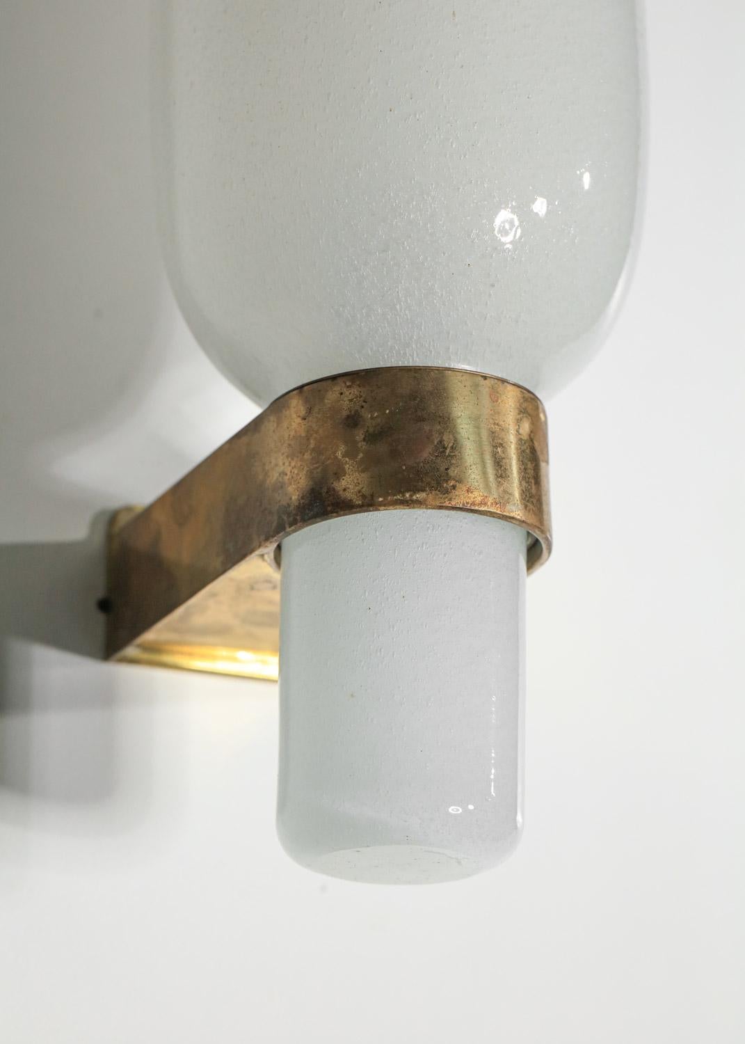 Gran aplique italiano de cristal peleguso para Venini Aplique de Murano de los años 30 1930 en venta 8