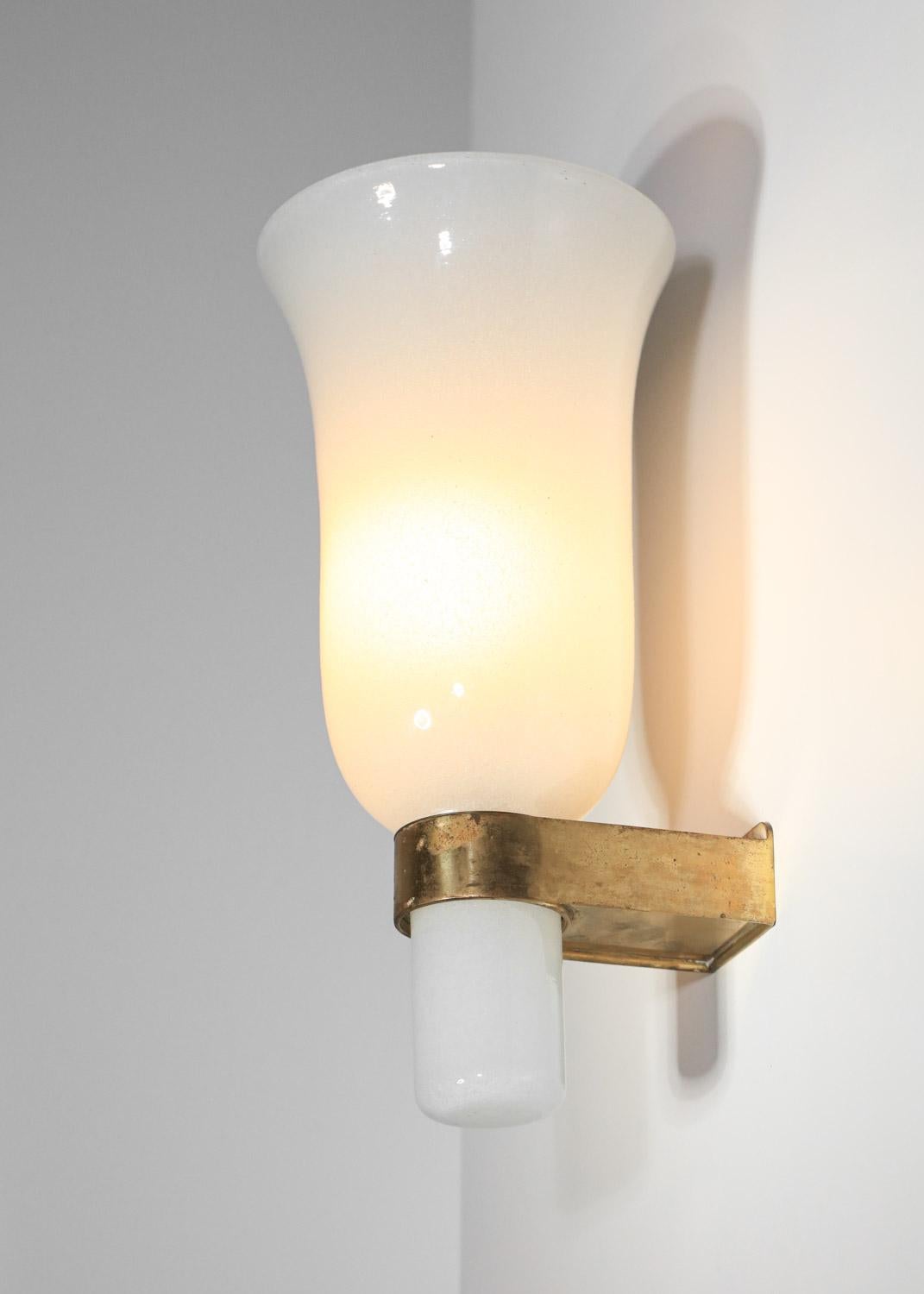 Gran aplique italiano de cristal peleguso para Venini Aplique de Murano de los años 30 1930 en Bueno estado para la venta en Ternay, Auvergne-Rhône-Alpes