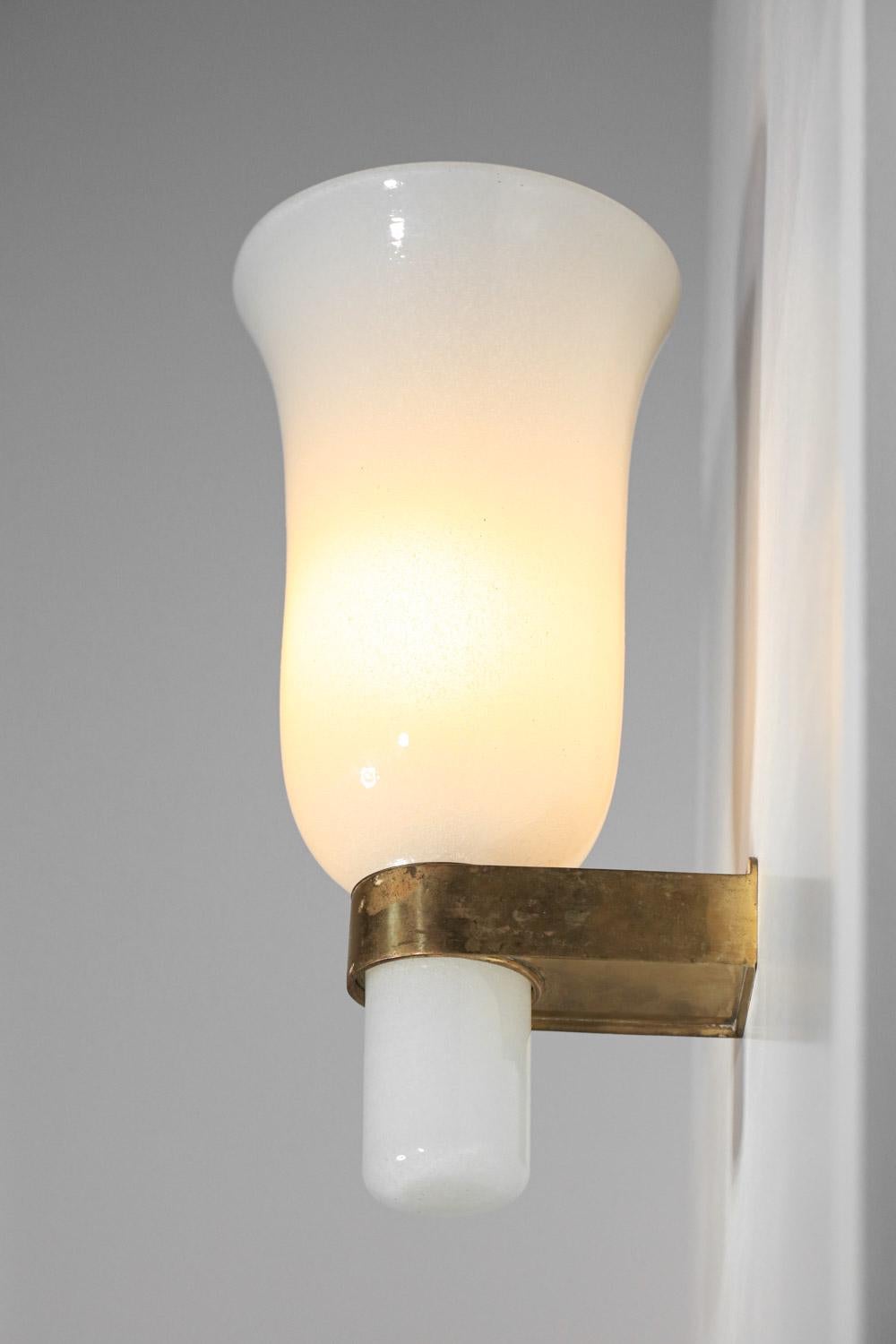 Gran aplique italiano de cristal peleguso para Venini Aplique de Murano de los años 30 1930 mediados del siglo XX en venta