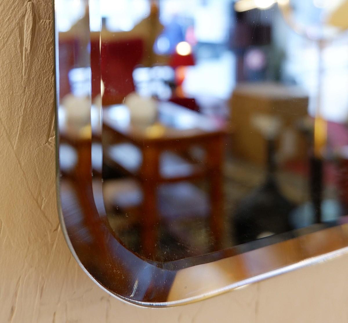 European Large Italian Wall Mirror by Luciano Frigerio, 1960s, 2 Available For Sale