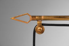 Large Italian wall sconce by Gaetano Scolari, 1950s, in brass