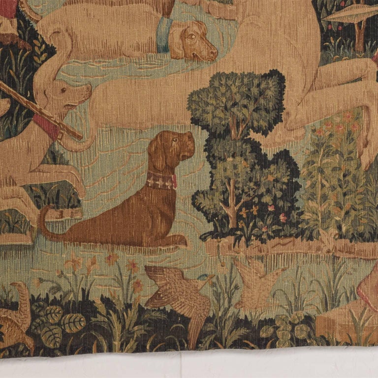 French Vintage JP Paris Panneaux Gobelins Tapestry 60 X 36 Excellent  Condition