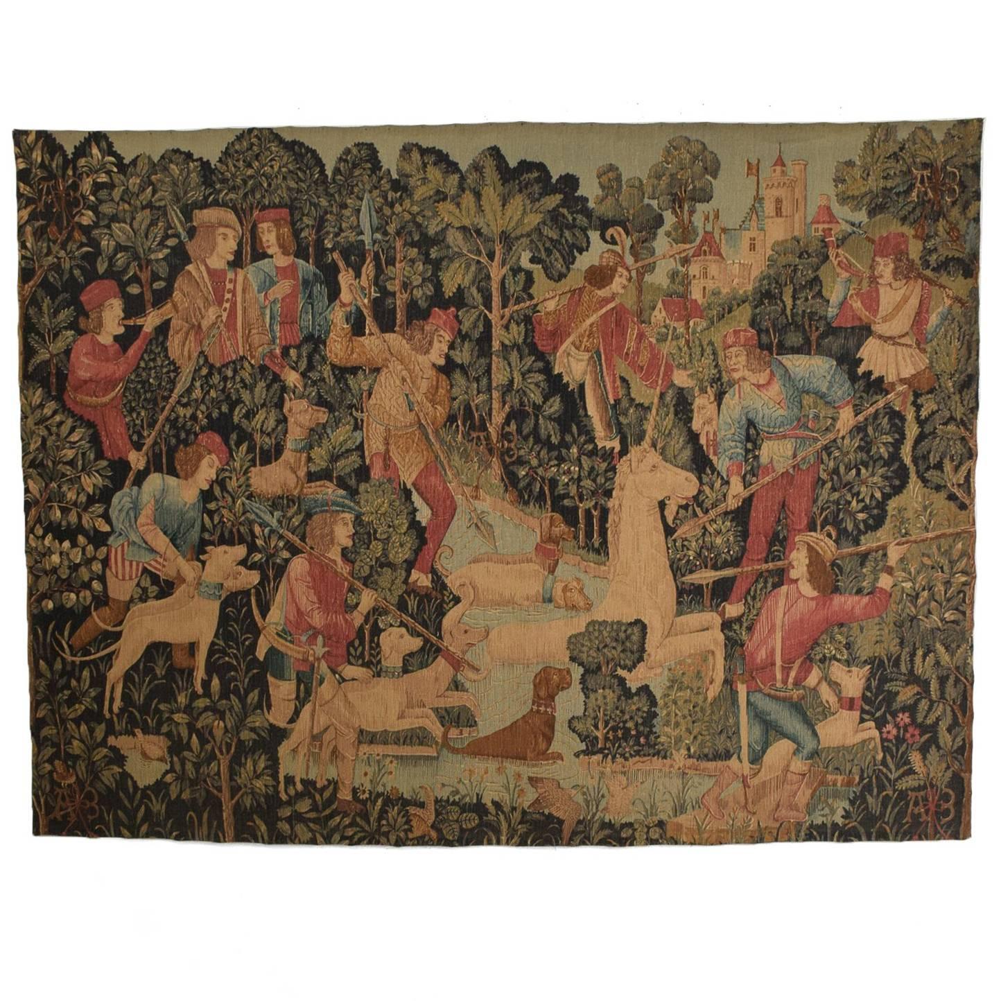 Large Italian Wall Tapestry by Paris Panneaux Gobelins at 1stDibs