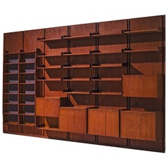 Large Italian Wall Unit in Teak