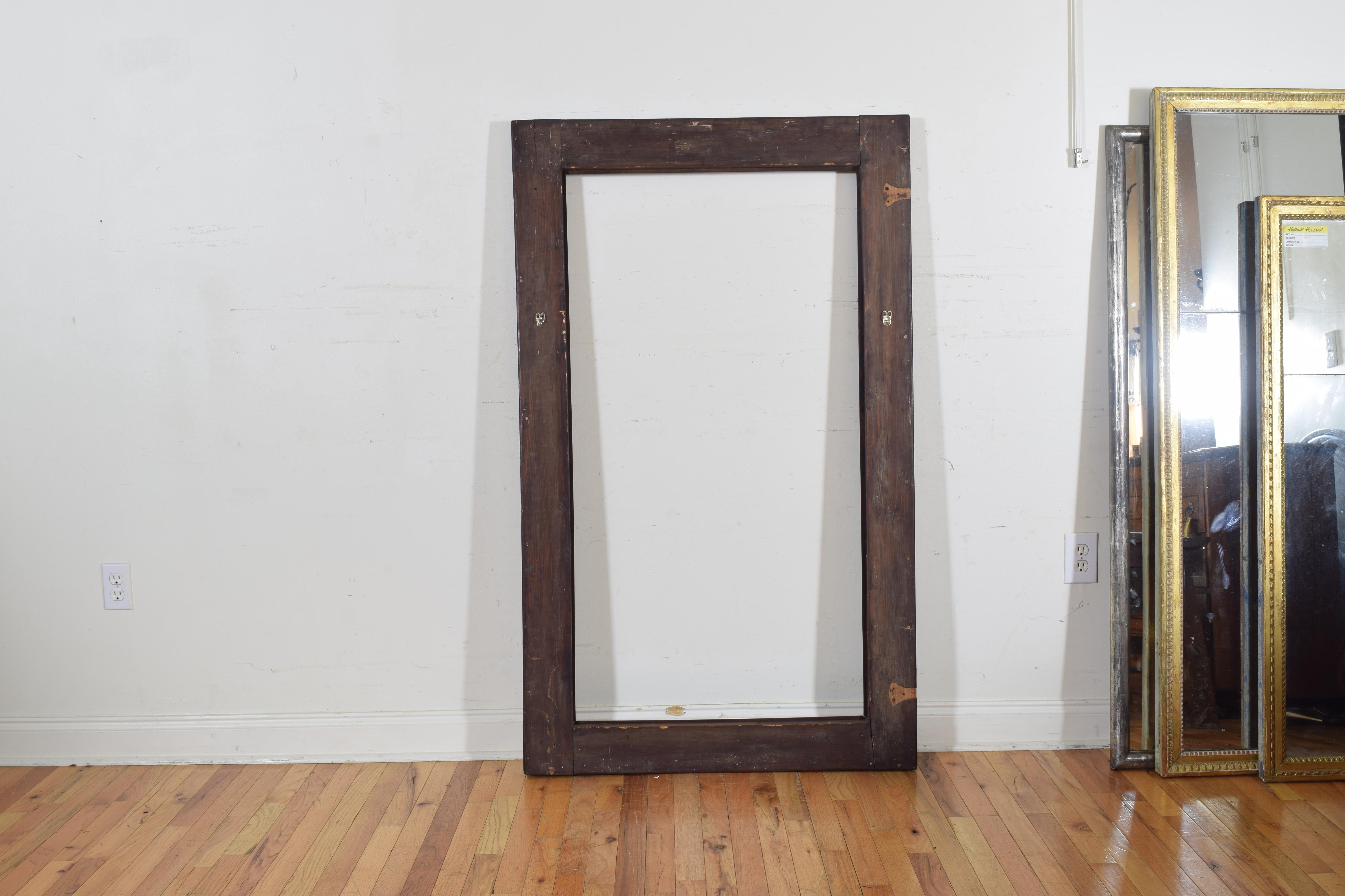 Large Italian Walnut and Fruitwood Marquetry Mirror 3