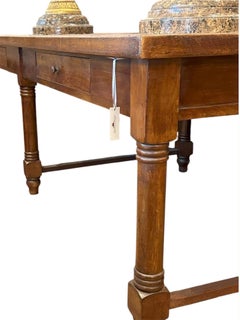Large Italian Walnut Farm Table - Circa 1840
