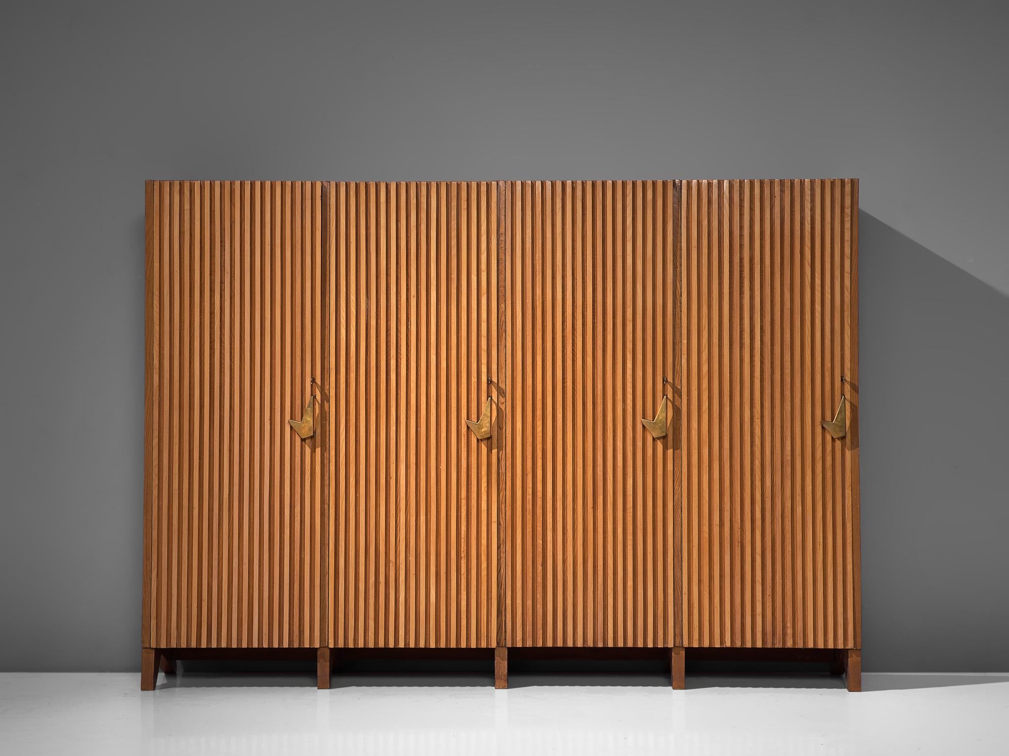 Mid-Century Modern Large Italian Wardrobe by Nestorio Sacchi
