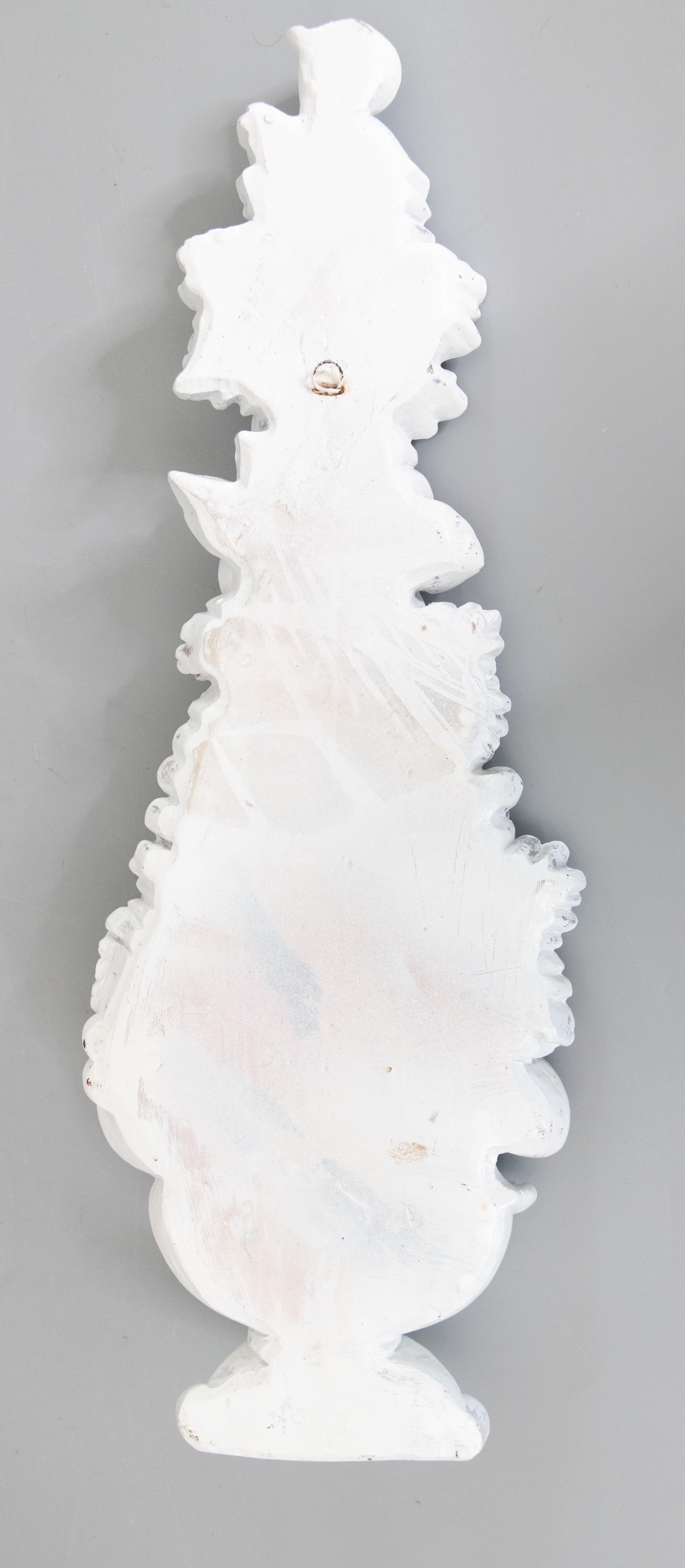 Gran colgante de pared italiano de mediados del siglo XX de frutas blancas Blanc De Chine en venta 1