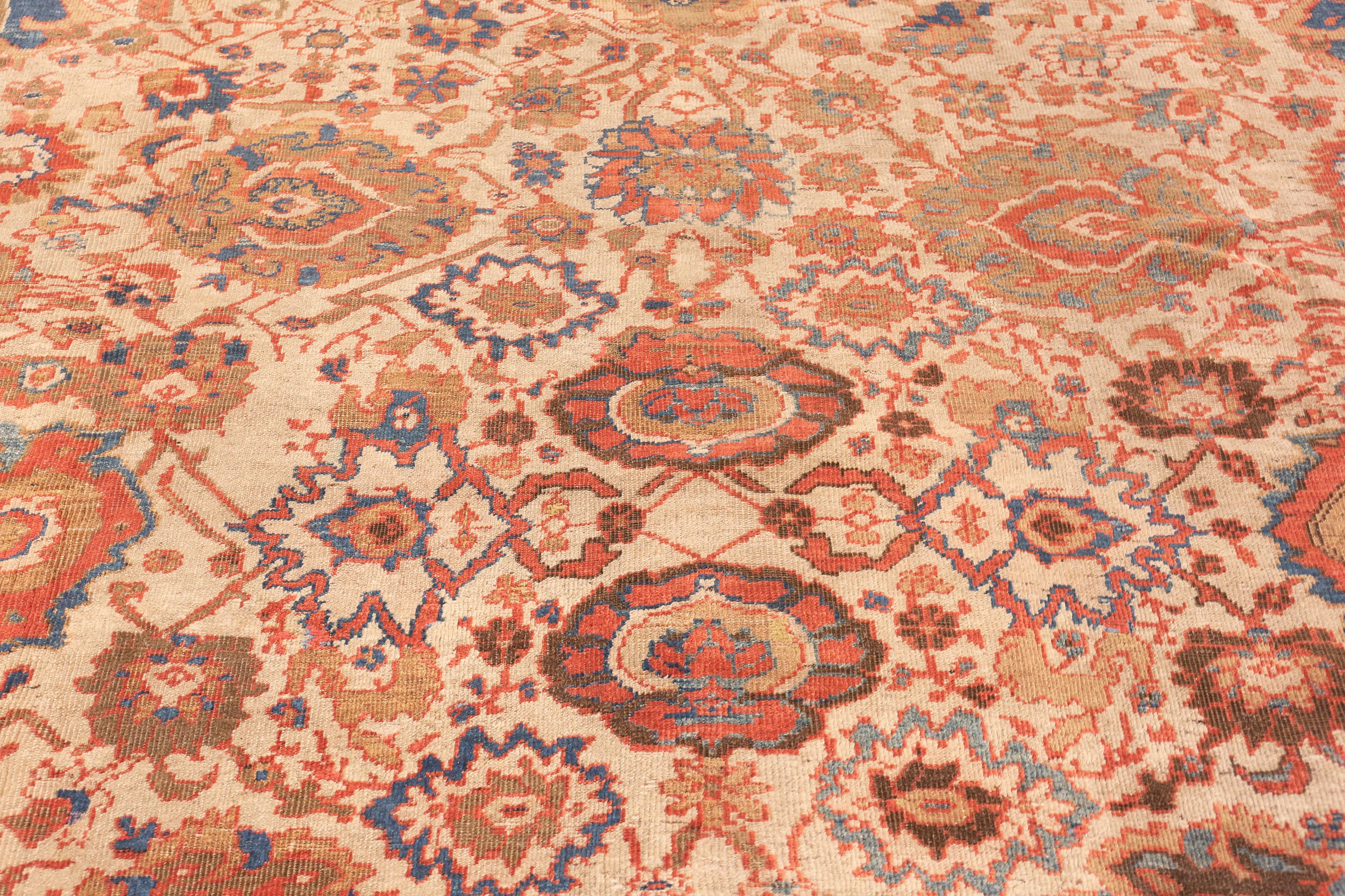 Antique Persian Sultanabad Rug. 13 ft 4 in  x 18 ft 9 in For Sale 2