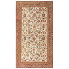 Antiker persischer Sultanabad-Teppich aus Persien. Größe: 10 Fuß x 17 Fuß