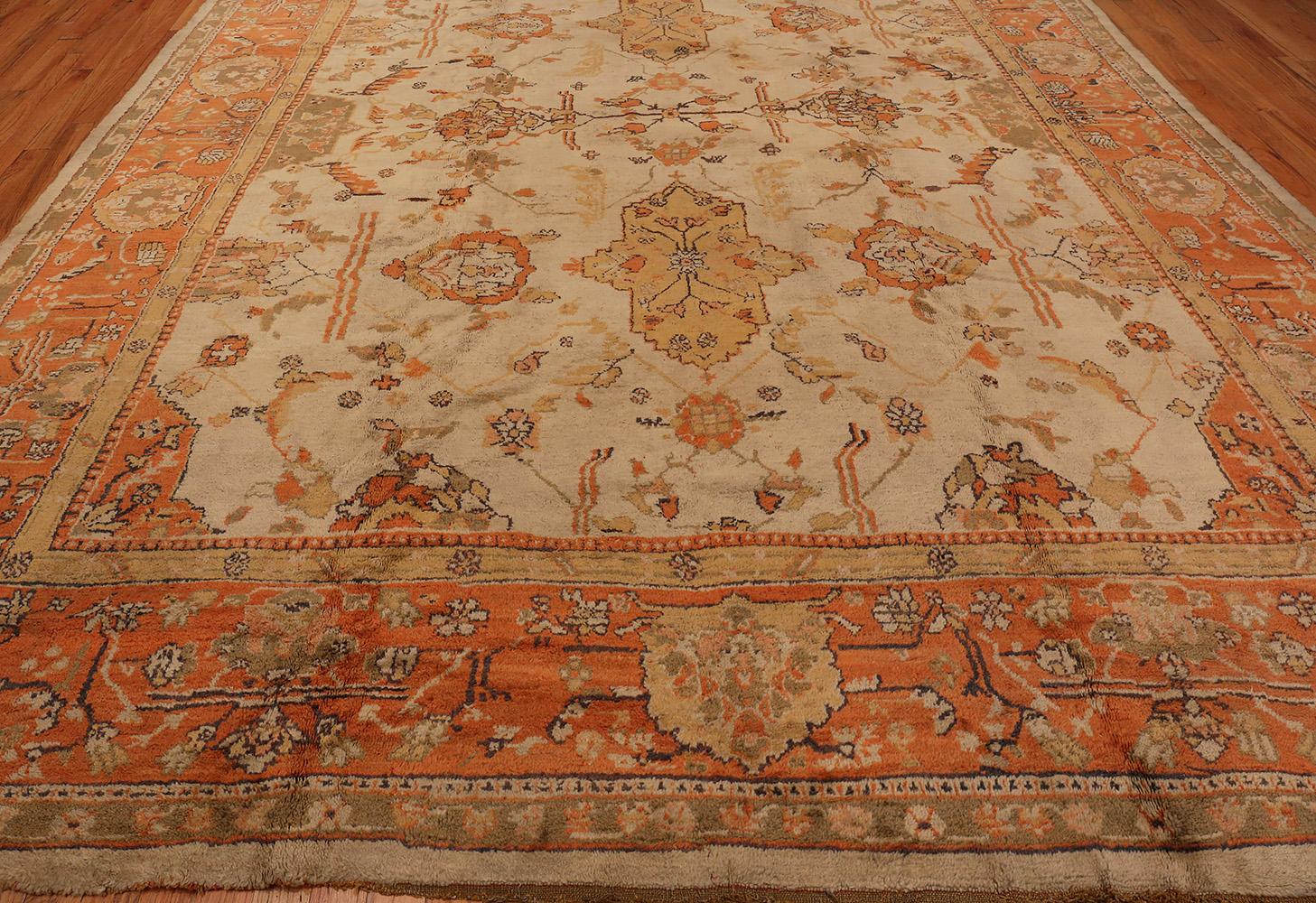 Wool Nazmiyal Collection Antique Turkish Oushak Oriental Rug. Size: 12 ft x 15 ft