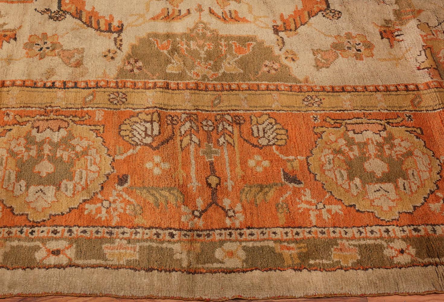 Nazmiyal Collection Antique Turkish Oushak Oriental Rug. Size: 12 ft x 15 ft 1