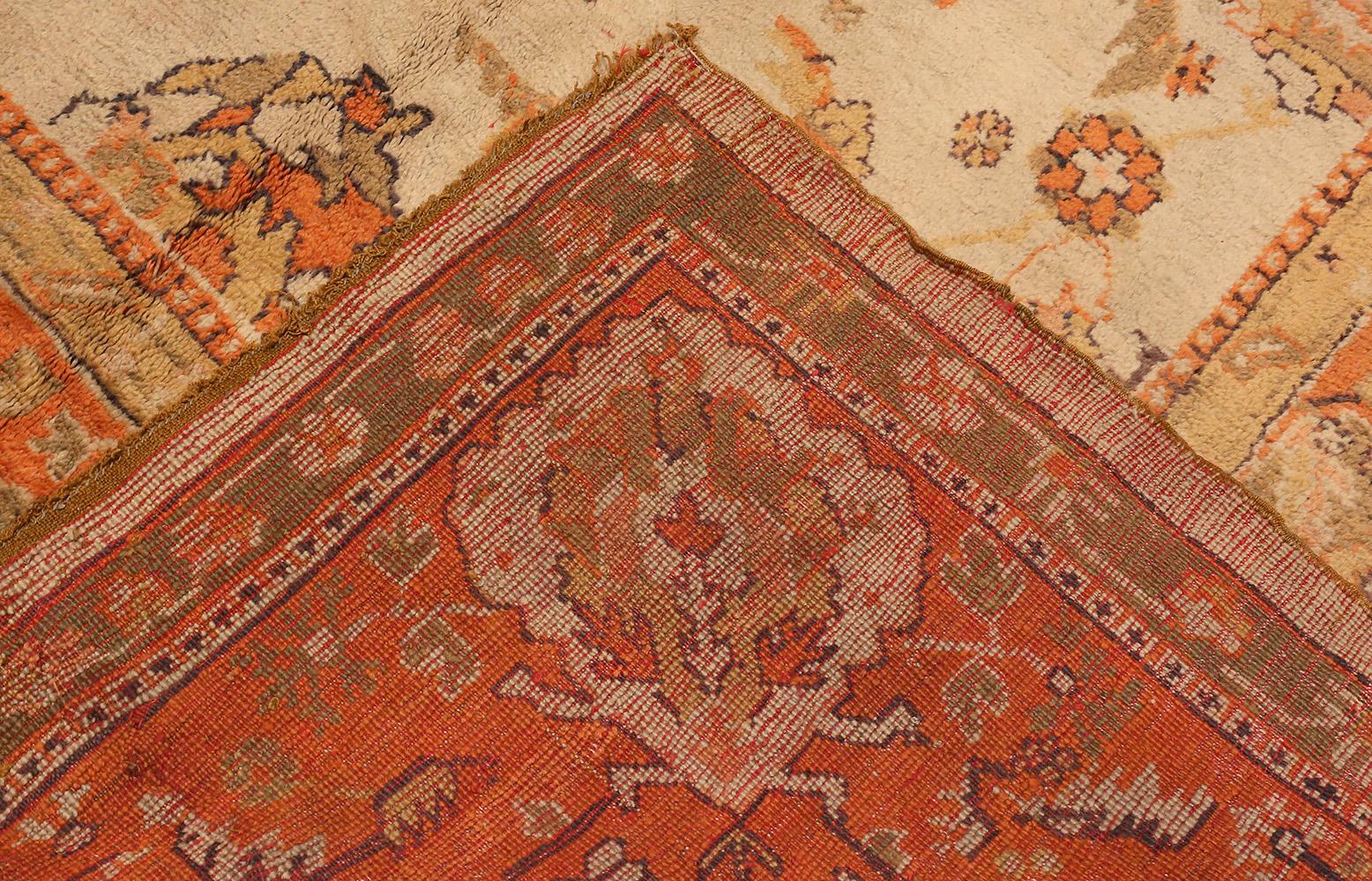 Nazmiyal Collection Antique Turkish Oushak Oriental Rug. Size: 12 ft x 15 ft 2