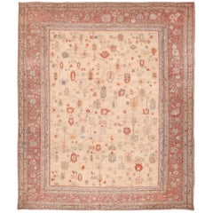 Nazmiyal Collection Antique Oushak Turkish Rug. Size: 15' 10" x 19' 7"