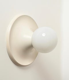 Large Ivory Light Ball Wall or Ceiling Lamps by Castiglioni for Flos, Italy 1960
