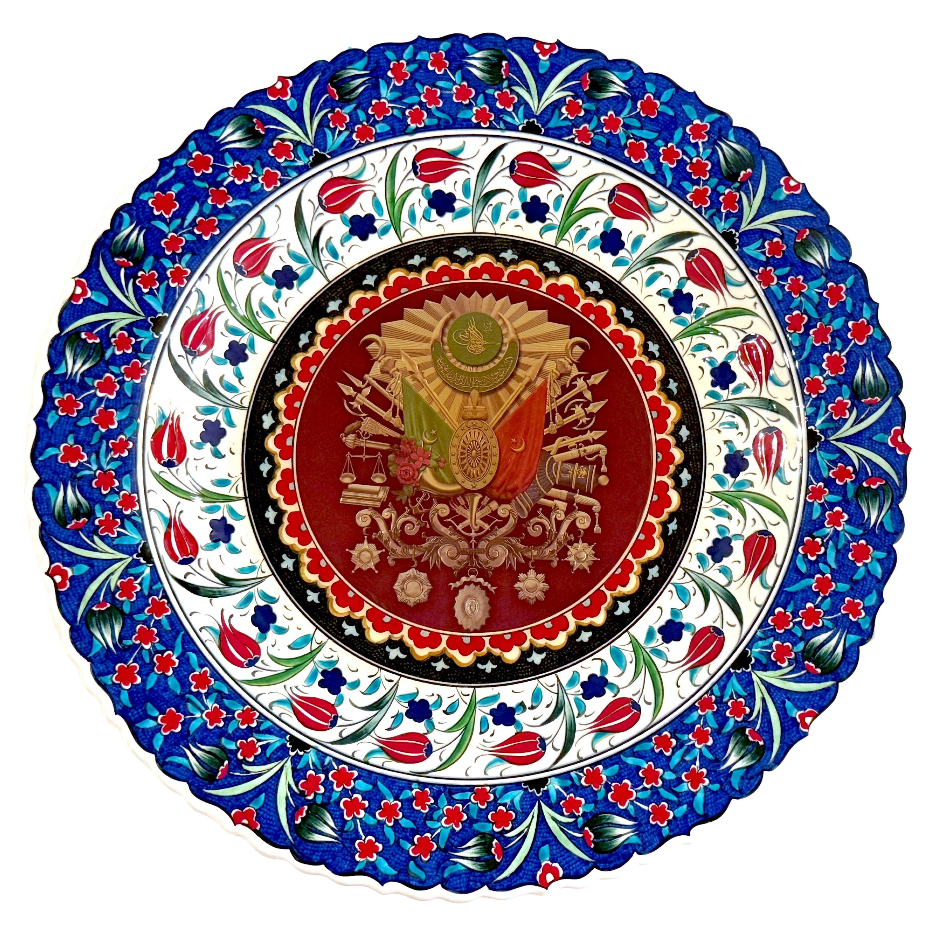 Gran escudo de armas de Iznik de "Cámara de Diputados" Cargador, Pedido especial en venta