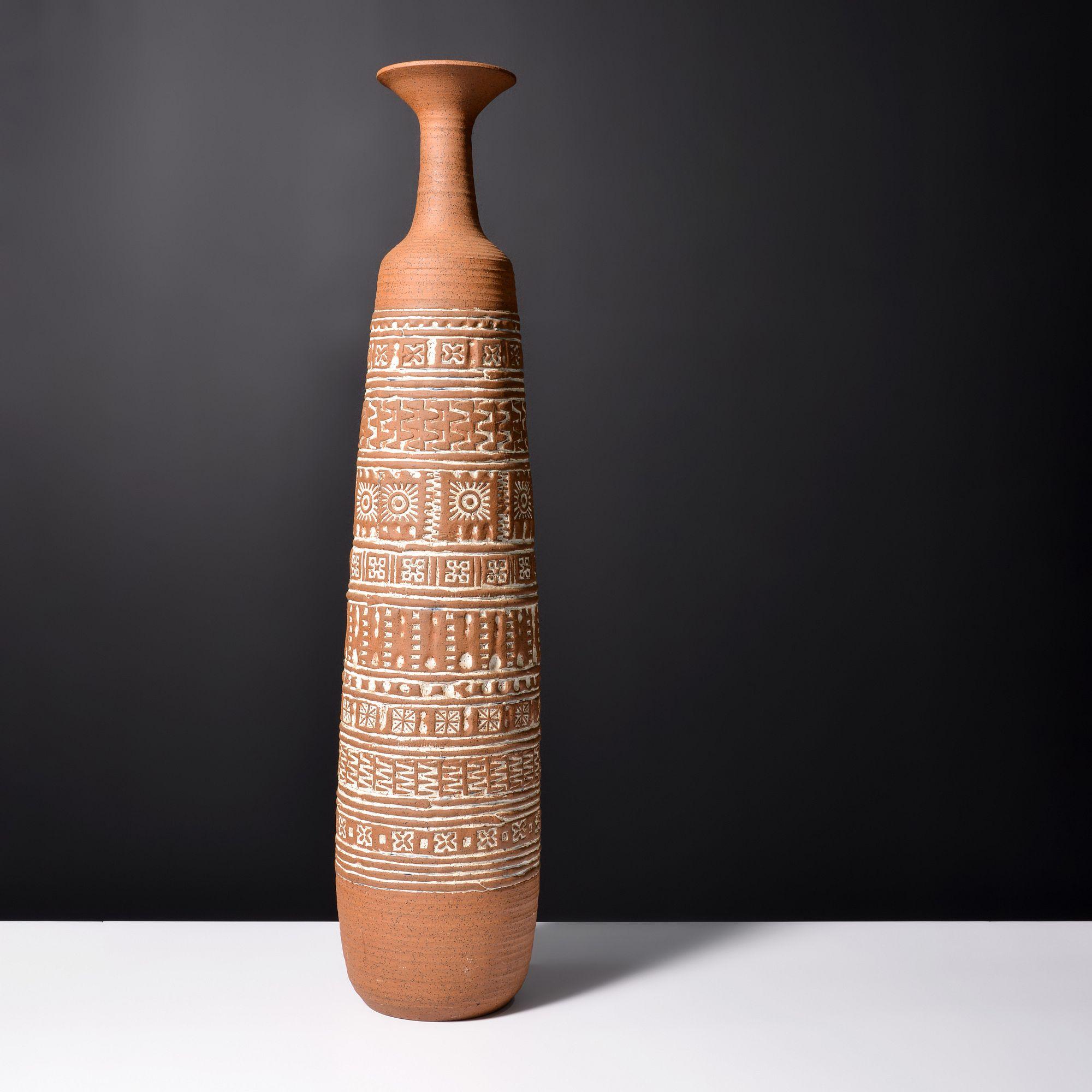 Artist/Designer; Manufacturer: John Mason, manner of
Marking(s); notes: signed J. Mason; 1968
Materials: ceramic
Dimensions (H, W, D): 43