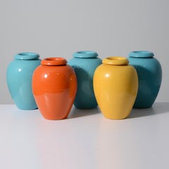 Large J.A. Bauer Pottery Vases / Oil Jars, 15"H