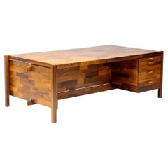 Large Jacaranda Executive Desk by Jorge Zalszupin by L'Atelier San Paulo, 1960