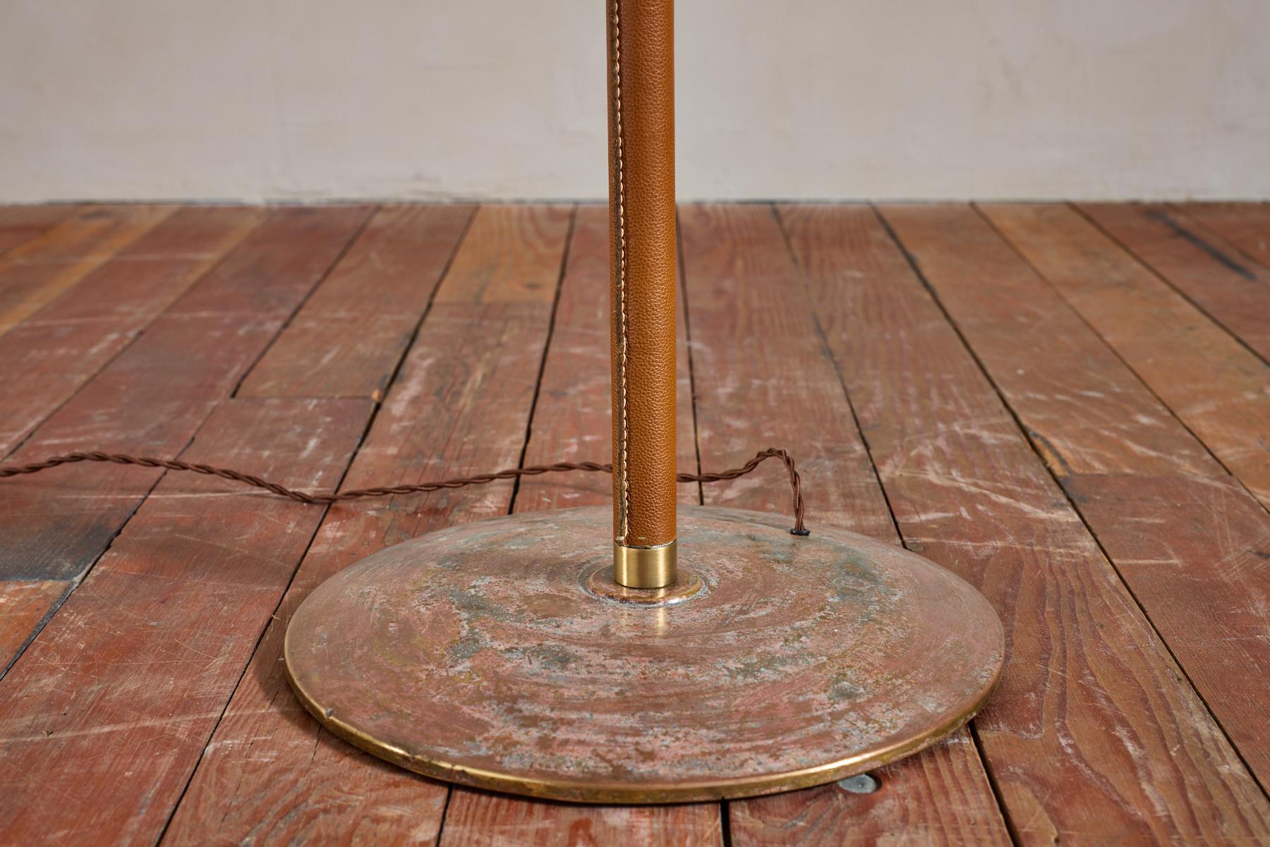 Large Jacques Adnet Style Floor lamp For Sale 4