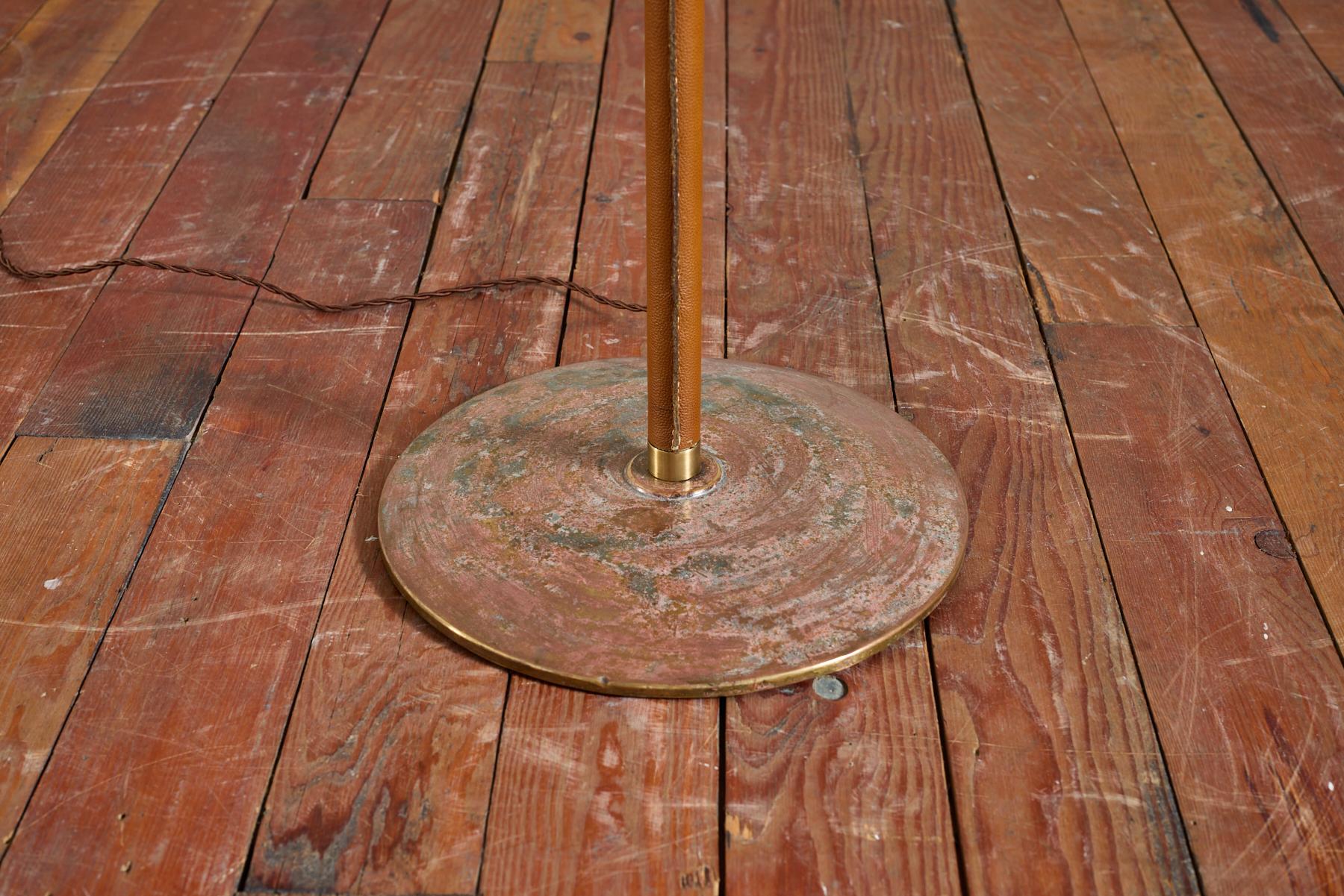 Large Jacques Adnet Style Floor lamp For Sale 5
