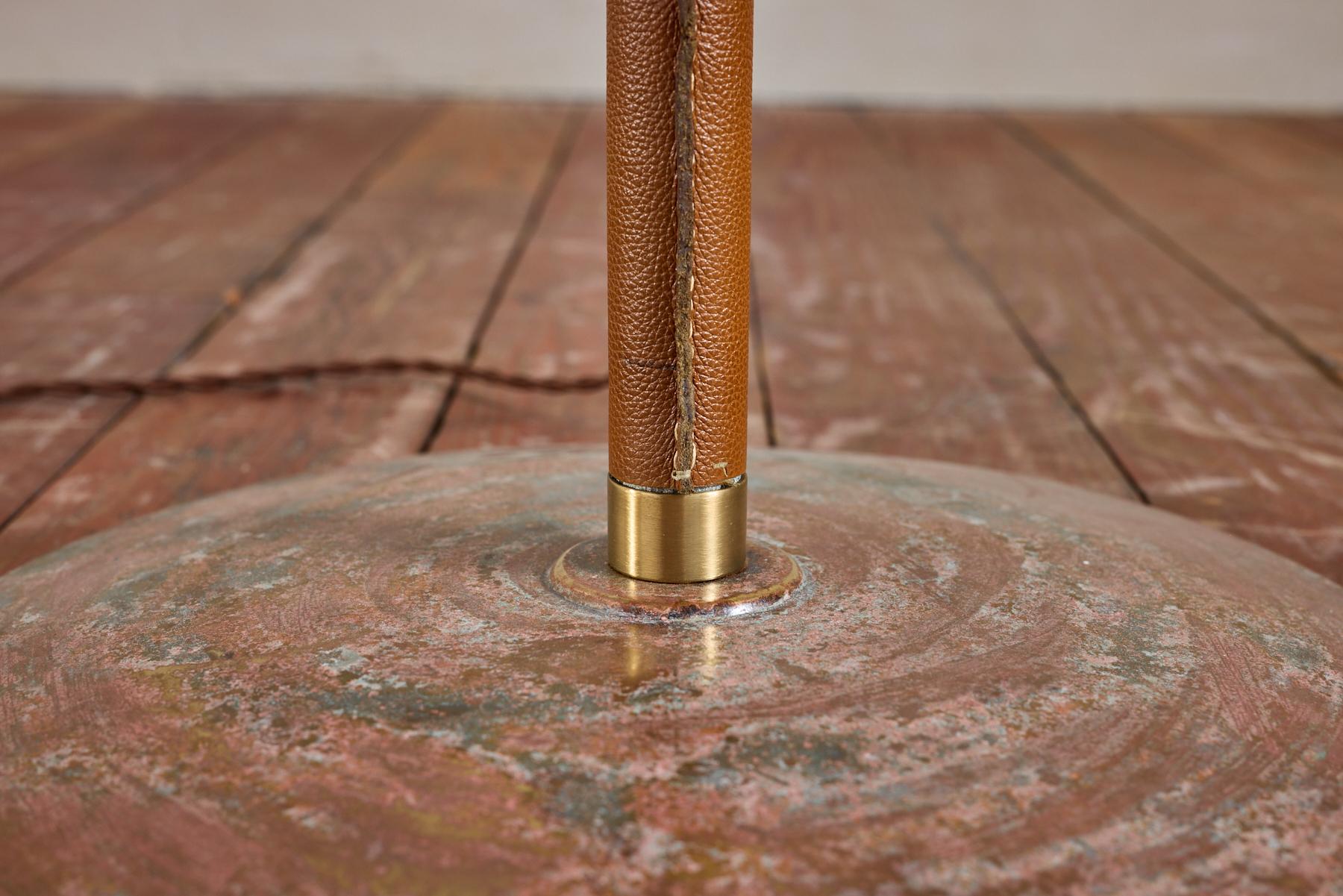 Large Jacques Adnet Style Floor lamp For Sale 8