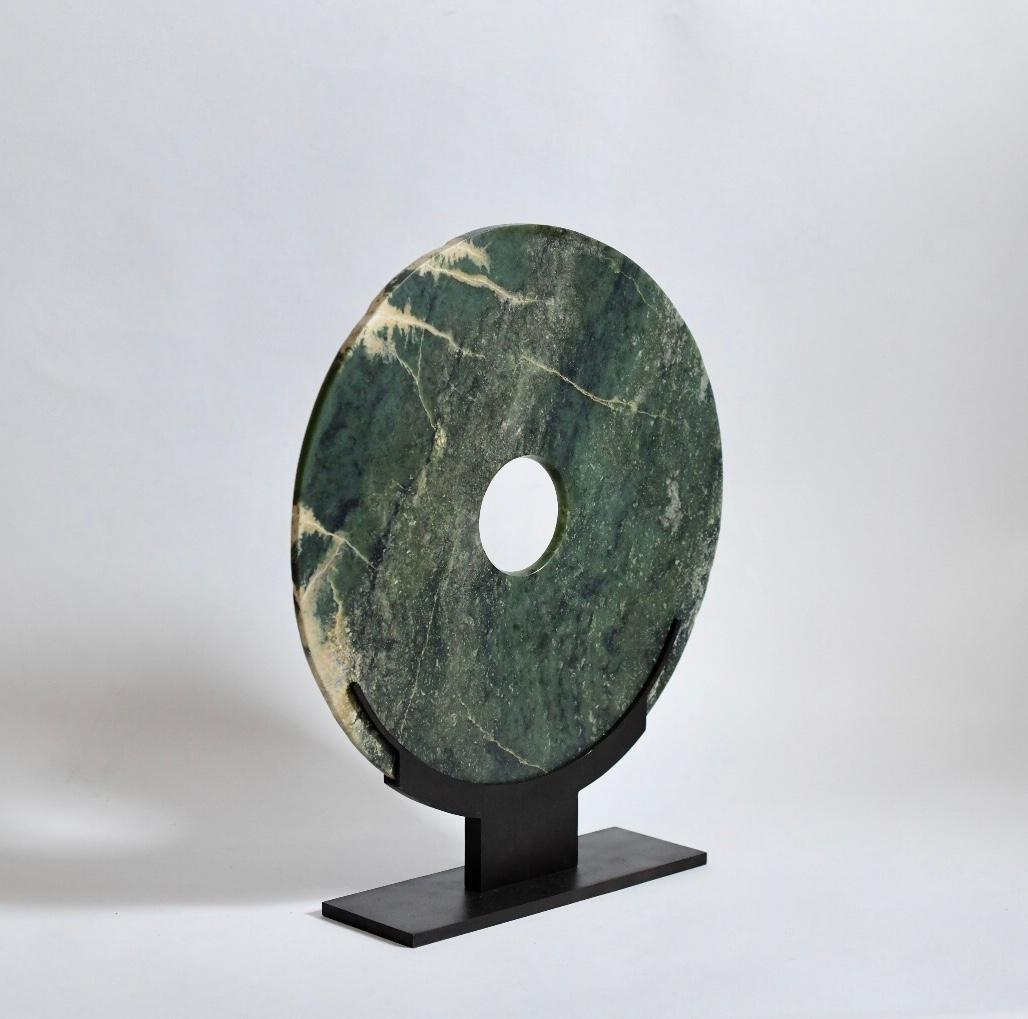 Large Jade Disc In Excellent Condition In New York, NY