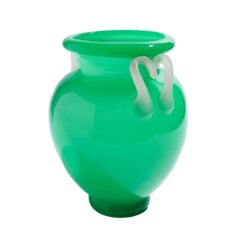 Large jade glass amphora by Steuben, c. 1920