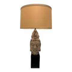 Vintage Large James Mont Style Buddha Lamp