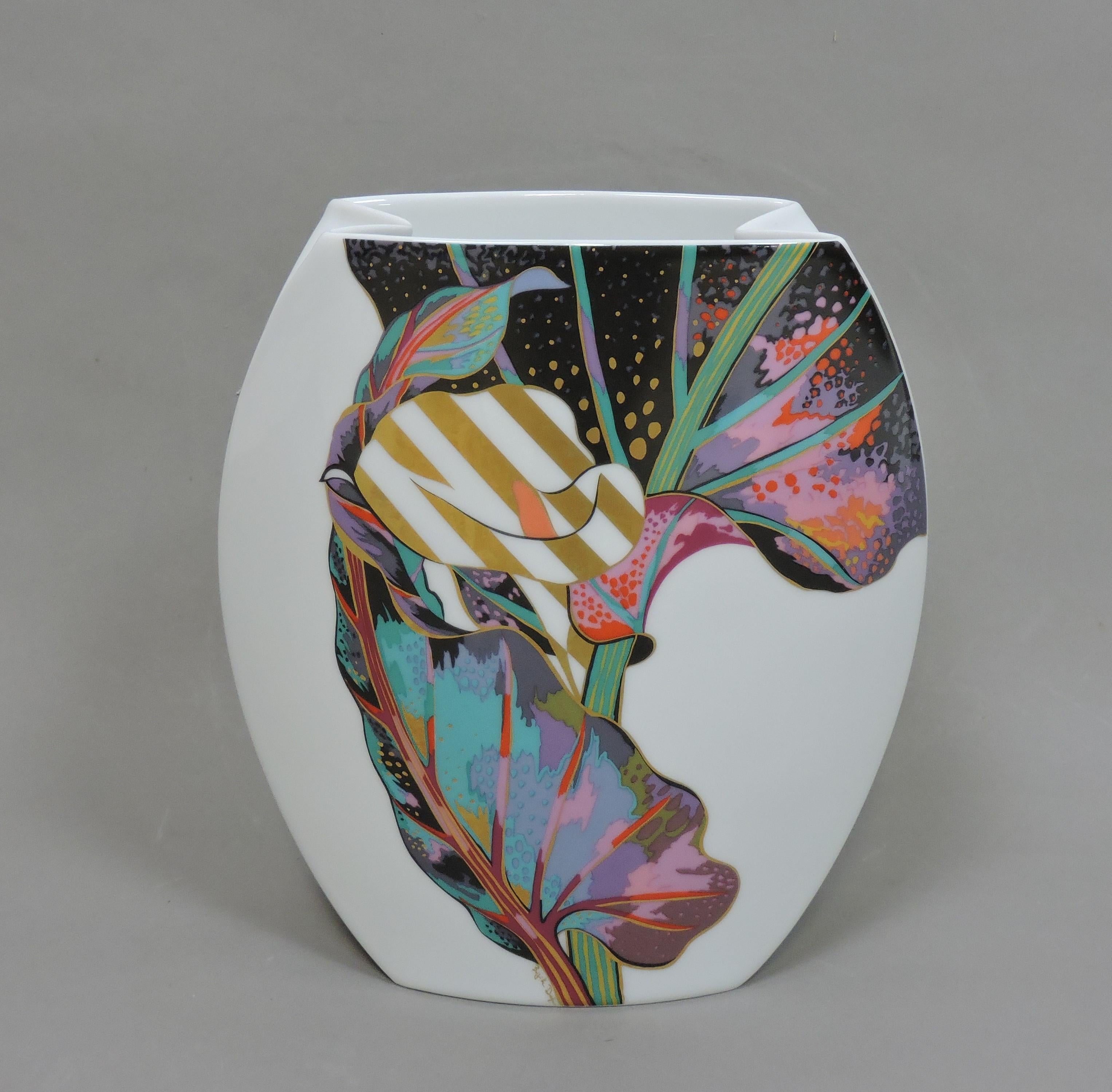 Large Jan Van Der Vaart Porcelain Taurus Vase for Rosenthal Studio Line For Sale 5
