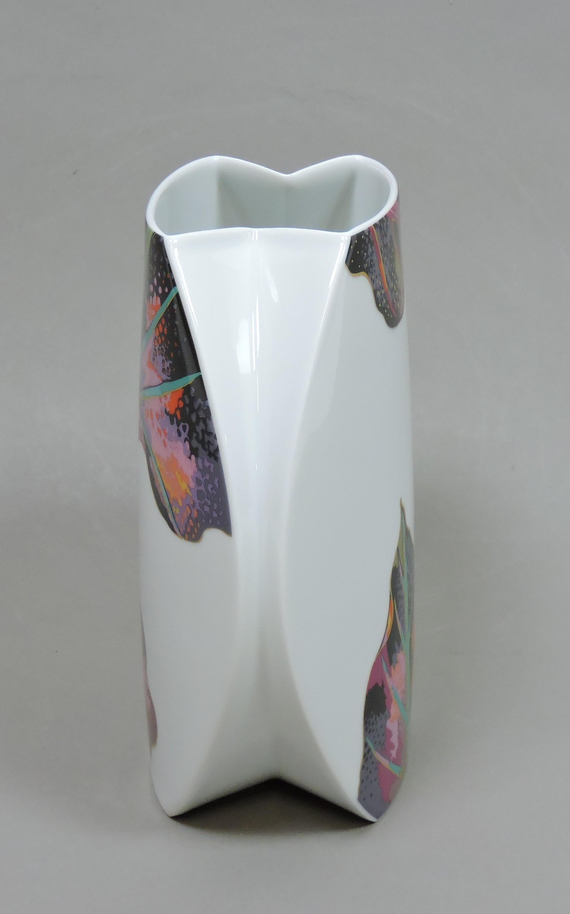 German Large Jan Van Der Vaart Porcelain Taurus Vase for Rosenthal Studio Line For Sale