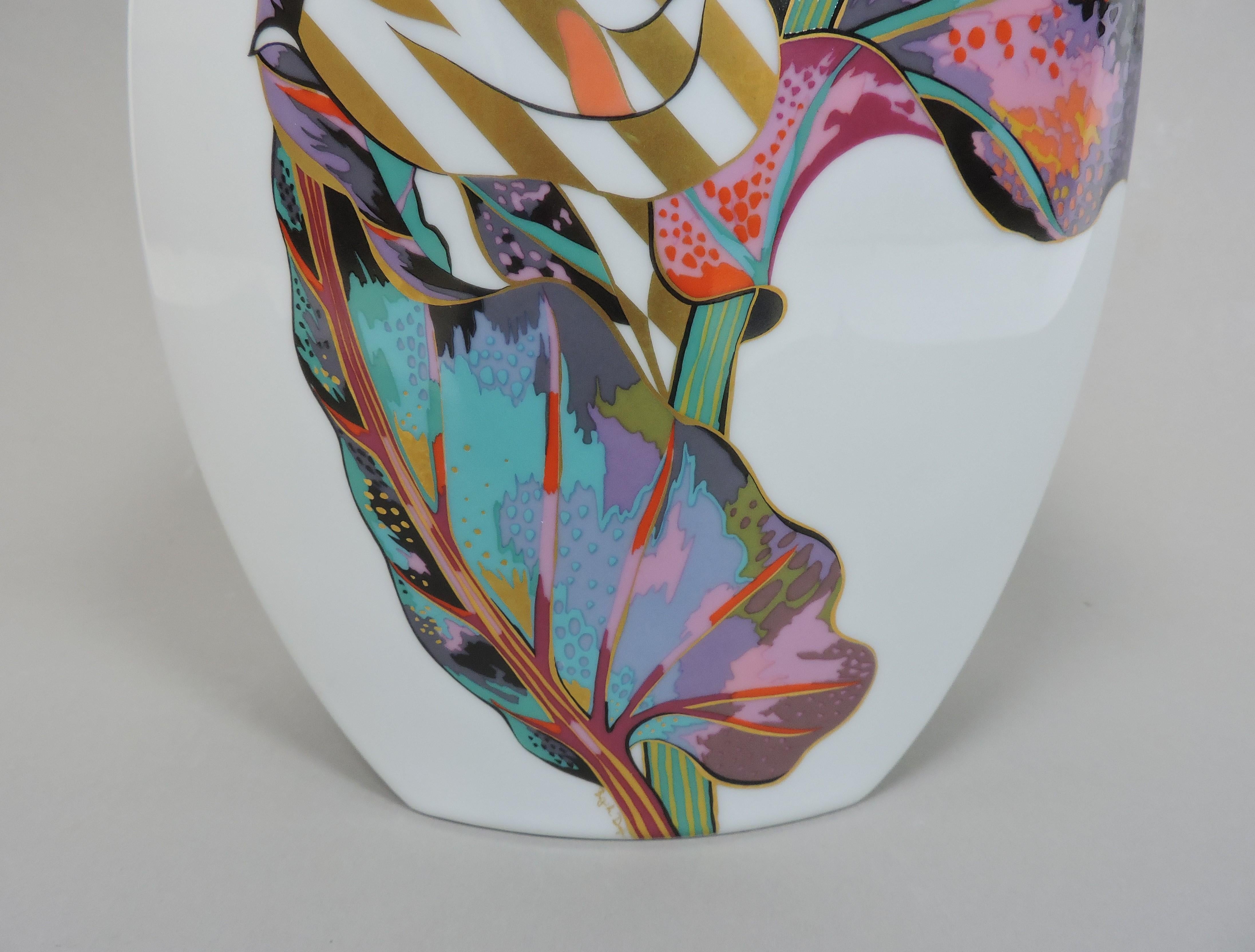 Large Jan Van Der Vaart Porcelain Taurus Vase for Rosenthal Studio Line For Sale 2