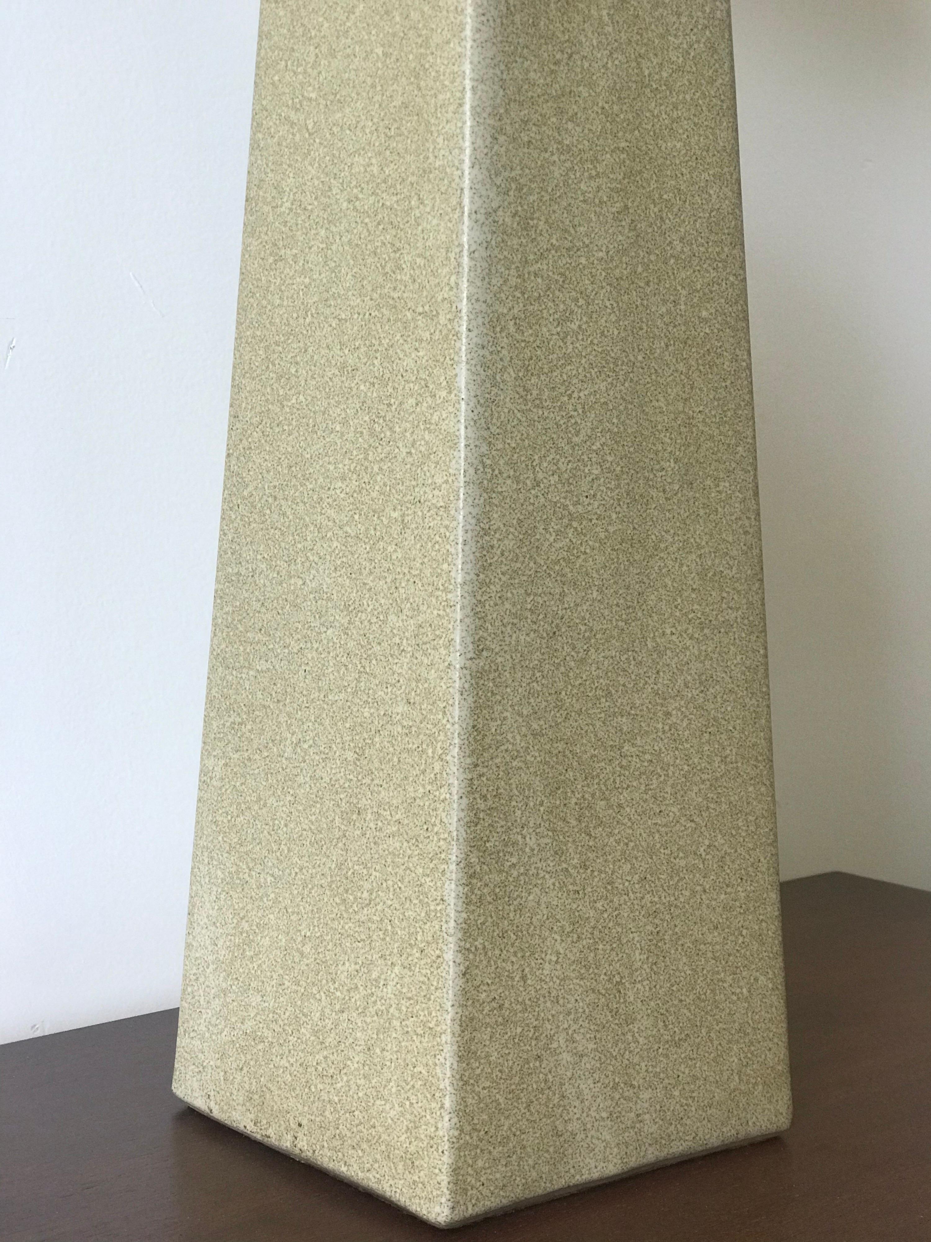 Large Jane and Gordon Martz Ceramic Table Lamp for Marshall Studios In Good Condition In St.Petersburg, FL