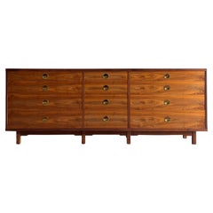 Large “Janus” Dresser Designed by Edward Wormley for Dunbar, Solid Walnut