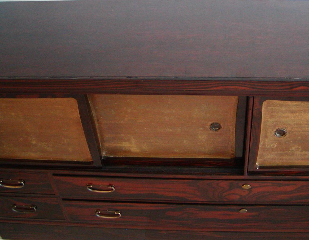 Large Japanese 3-section Clothing Chest For Sale 7