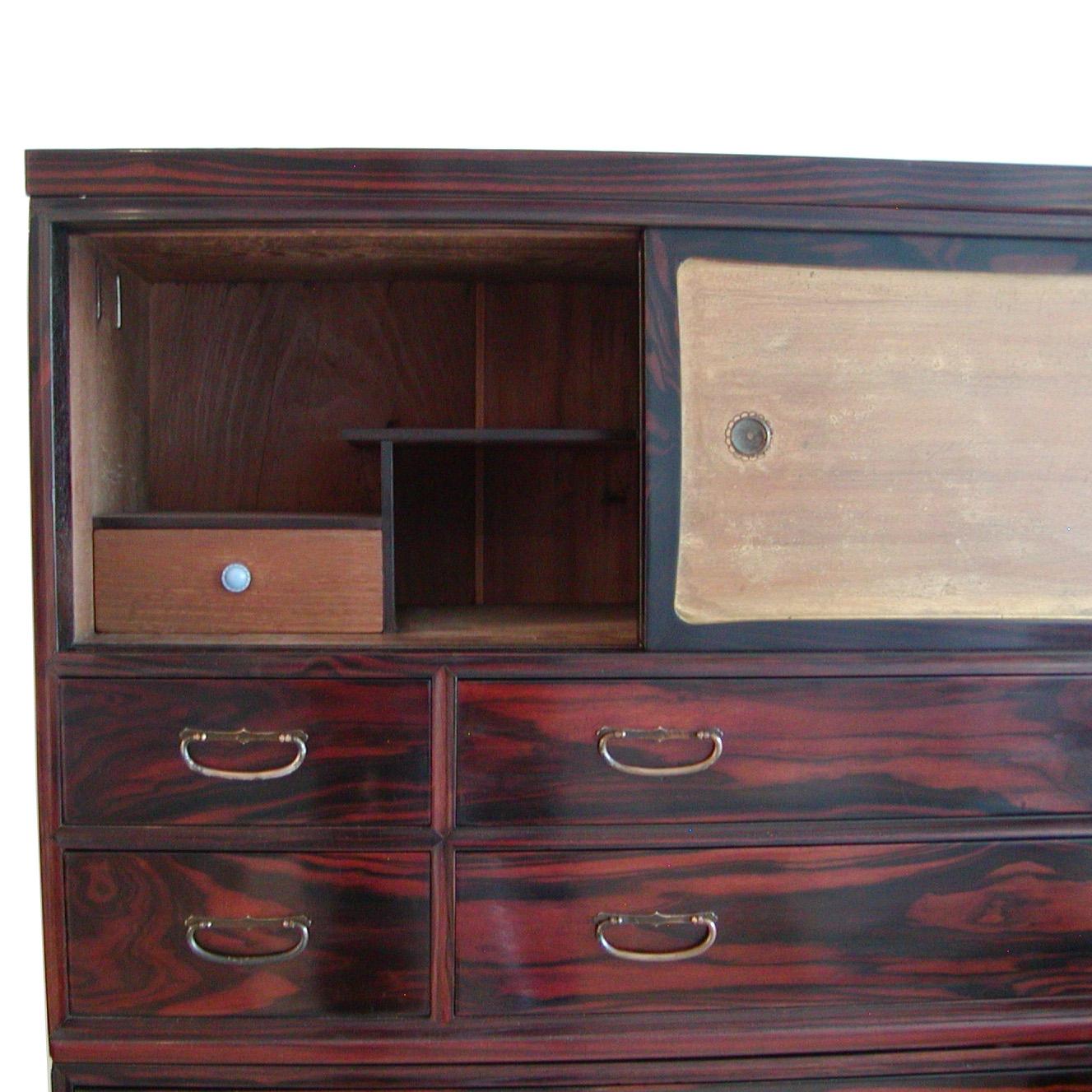 Large Japanese 3-section Clothing Chest For Sale 9