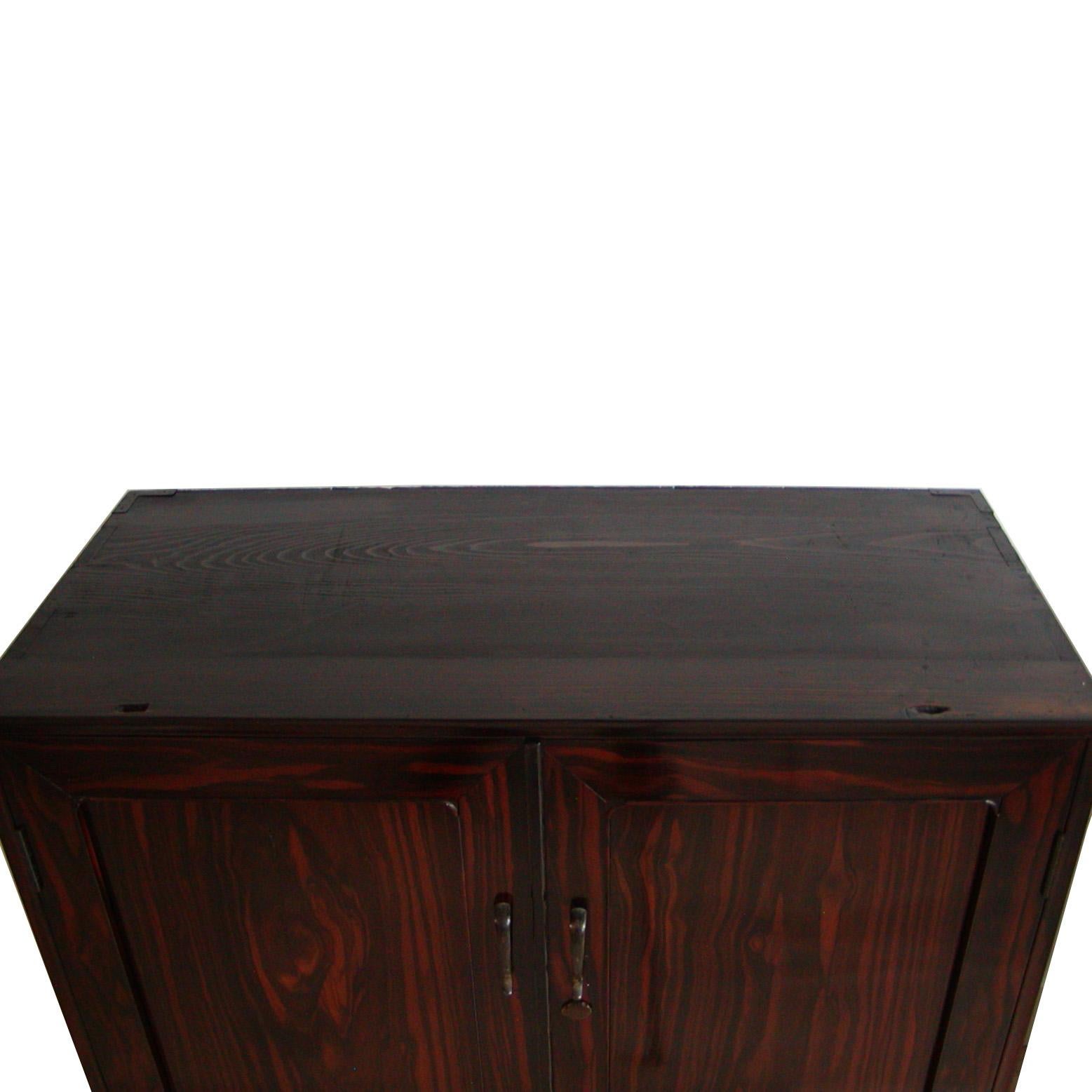 Hand-Crafted Large Japanese 3-section Clothing Chest For Sale