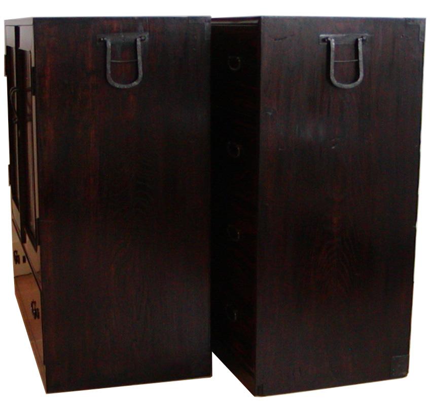 Large Japanese 3-section Clothing Chest For Sale 1