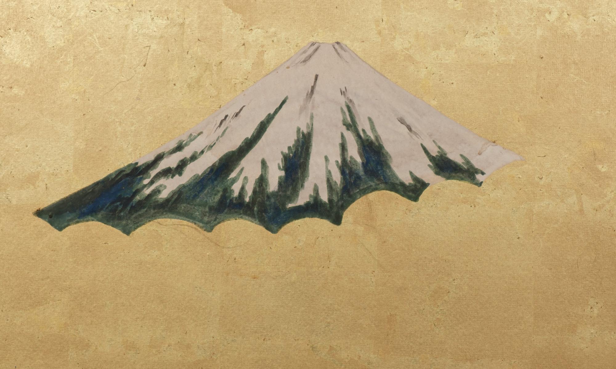 Large Japanese 6-panel byôbu 屏風 (folding screen) with Edo genre painting 3
