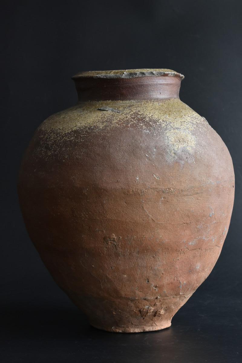 Other Large Japanese Antique Jar 1400s-1500s / Beautiful Natural Glaze / Rare Item