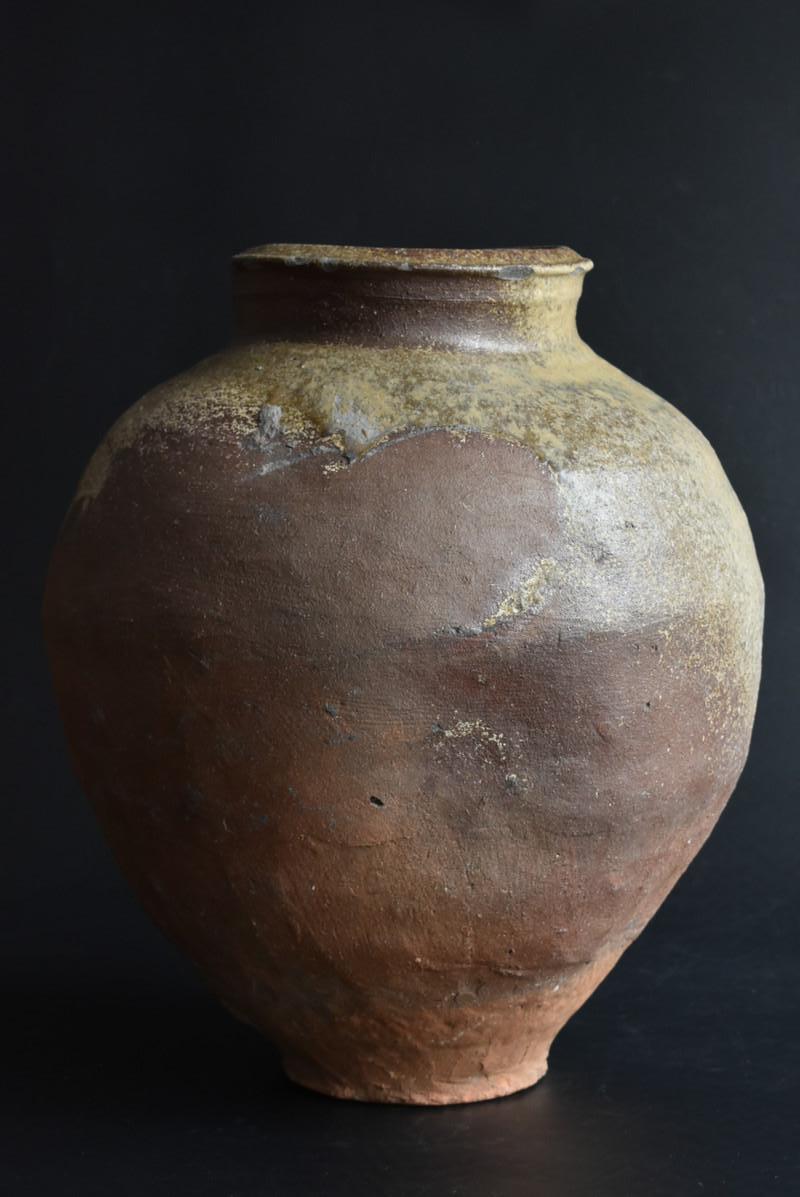 Hand-Crafted Large Japanese Antique Jar 1400s-1500s / Beautiful Natural Glaze / Rare Item
