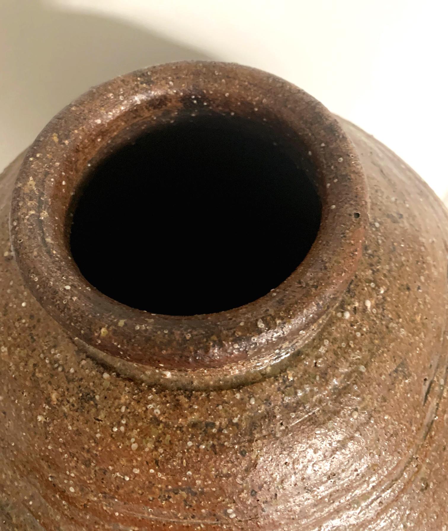 Grande vaso giapponese antico Shigaraki Tsubo in vendita 8