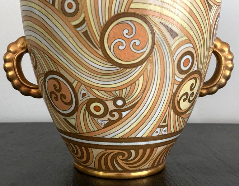 Large Japanese Art Deco Cloisonne Vase at 1stDibs