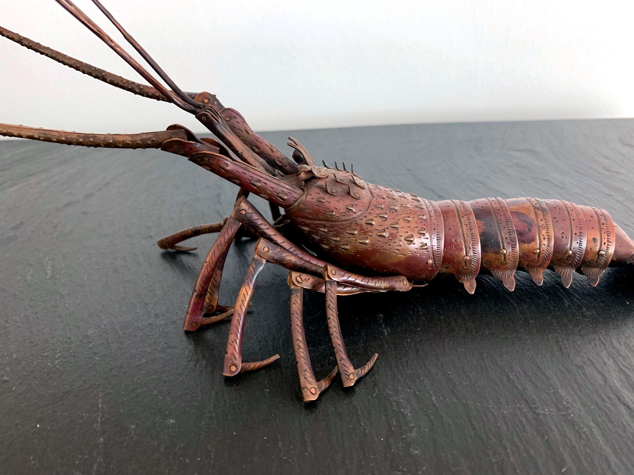 Japonisme Large Japanese Articulate Lobster Okimono Meiji Period Signed