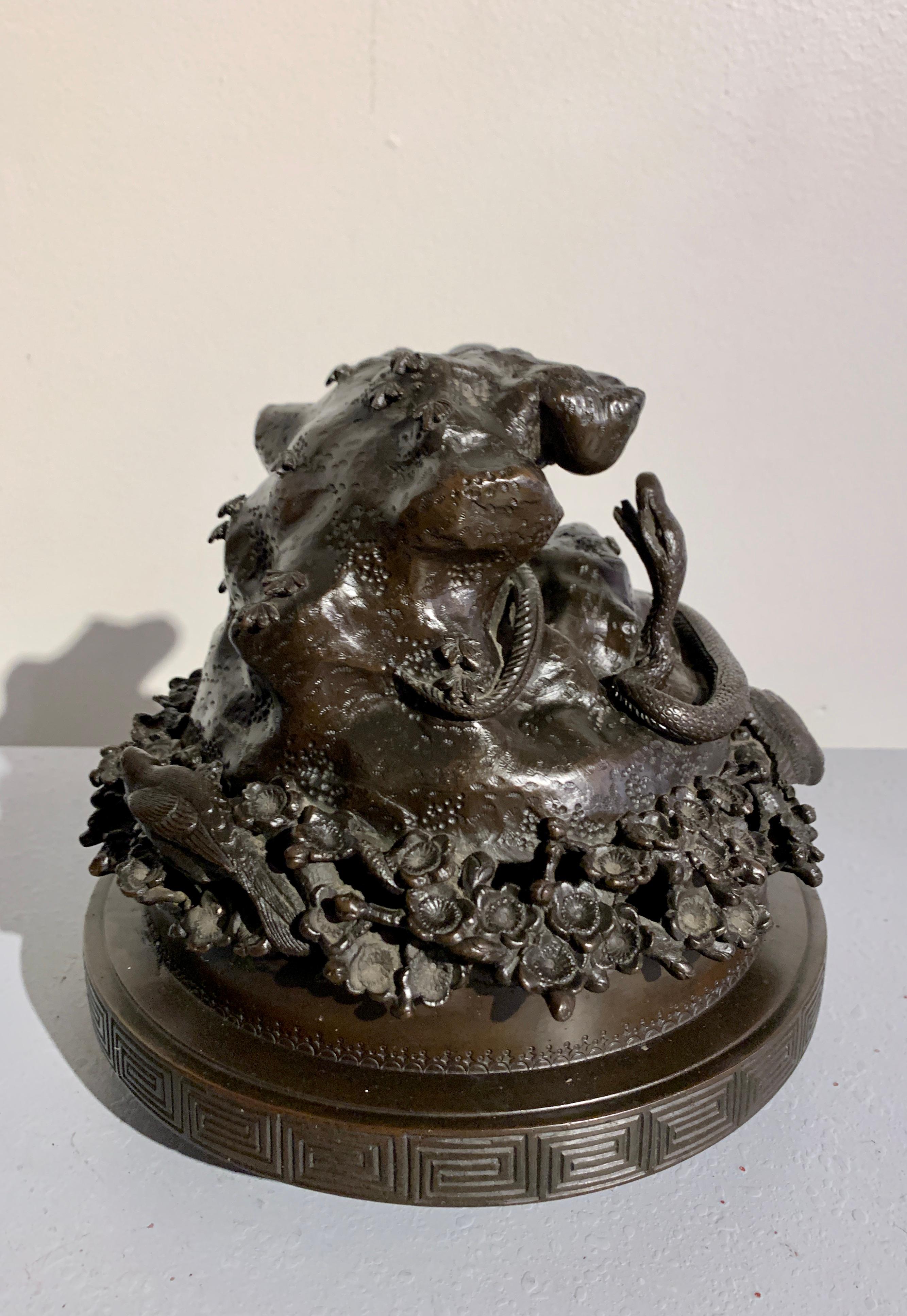 Grand brûleur d'encens Koro en bronze japonais, période Meiji, 19e siècle, Japon en vente 4