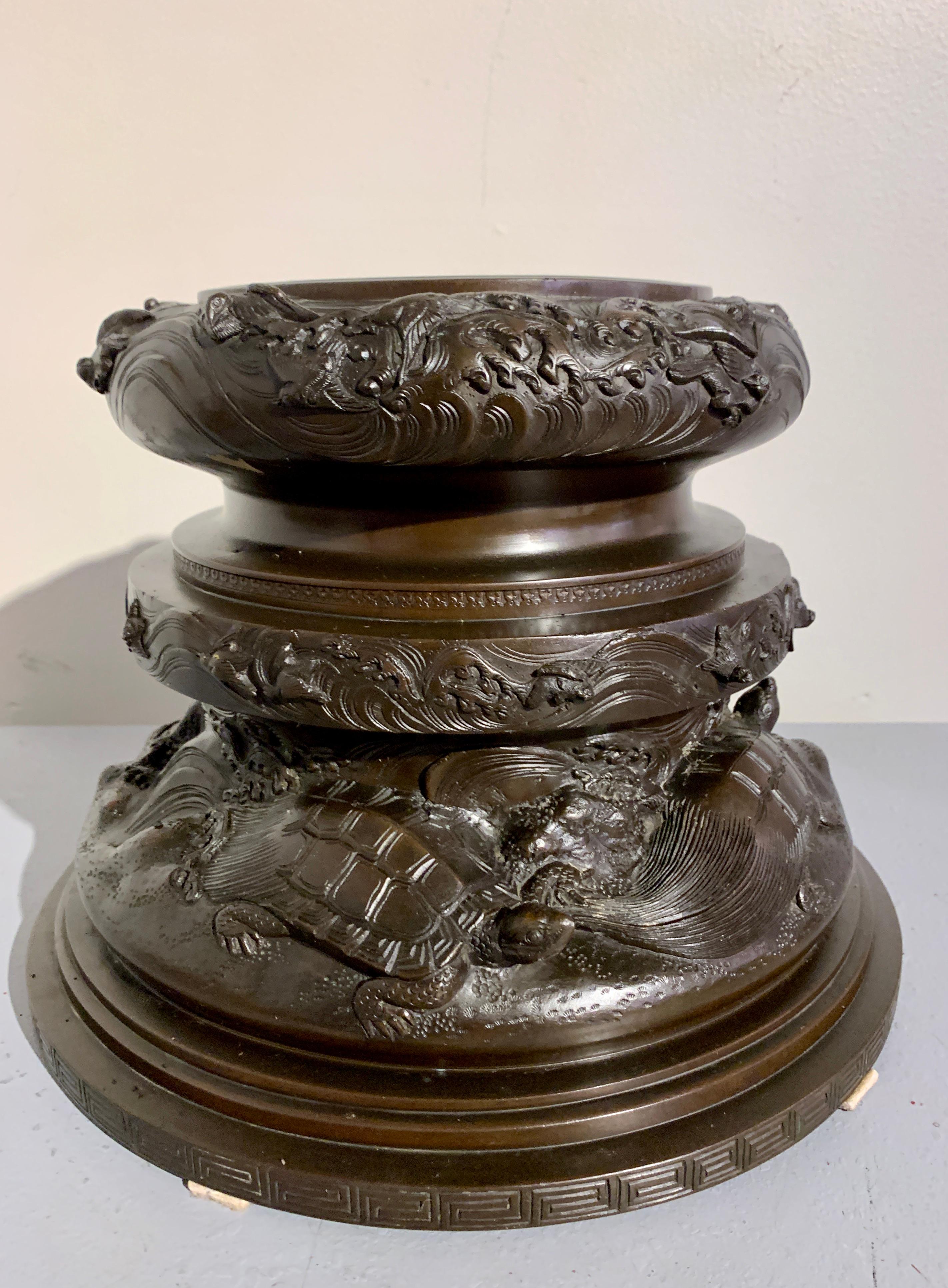 Grand brûleur d'encens Koro en bronze japonais, période Meiji, 19e siècle, Japon en vente 11